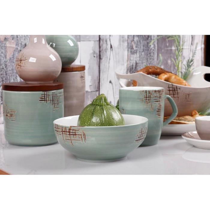 Cryspo Trio Froutiera Porselanis Megli 'COUNTRY GREEN' 3712077